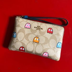 Coach x Pac-Man wristlet